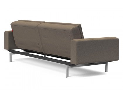 Innovation Living Dublexo Stainless Steel Sofa Bed with Arms - 585 Argus Brown