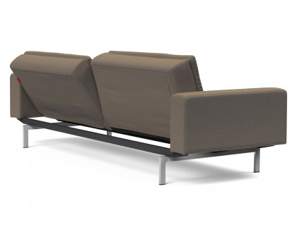 Innovation Living Dublexo Stainless Steel Sofa Bed with Arms - 585 Argus Brown