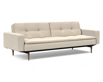 Innovation Living - Dublexo Styletto Sofa Bed Dark Wood with Arms