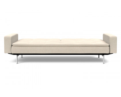 Innovation Living Dublexo Stainless Steel Sofa Bed with Arms - 586 Phobos Latte