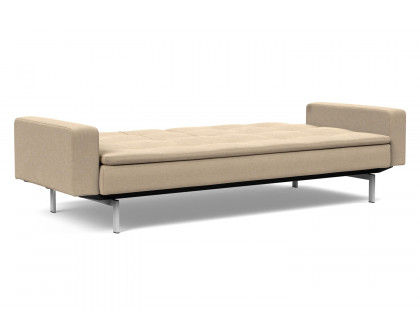 Innovation Living Dublexo Stainless Steel Sofa Bed with Arms - 587 Phobos Mocha