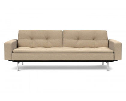 Innovation Living Dublexo Stainless Steel Sofa Bed with Arms - 587 Phobos Mocha