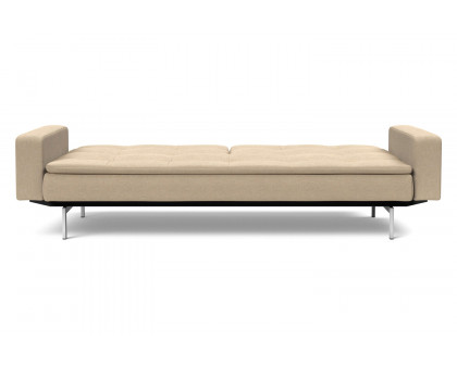 Innovation Living Dublexo Stainless Steel Sofa Bed with Arms - 587 Phobos Mocha