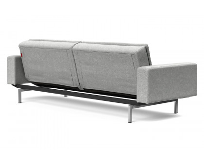 Innovation Living Dublexo Stainless Steel Sofa Bed with Arms - 590 Micro Check Gray