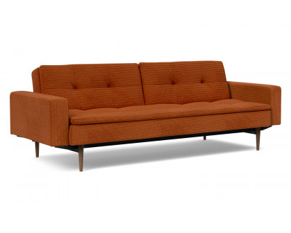 Innovation Living - Dublexo Styletto Sofa Bed Dark Wood with Arms