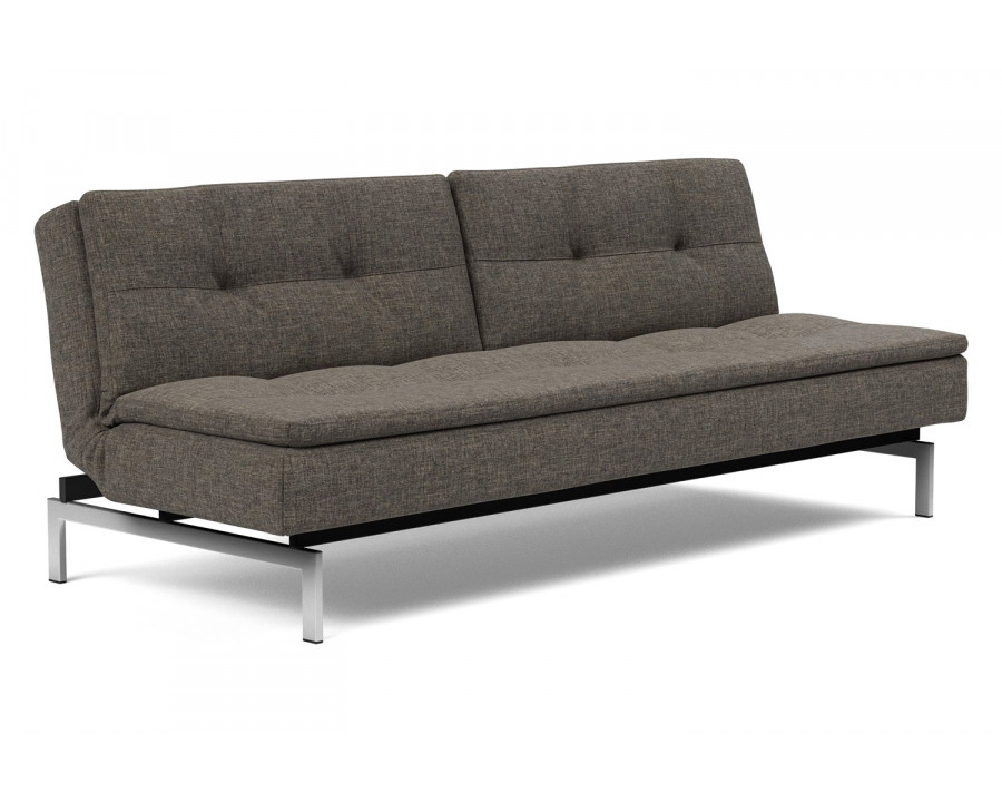 Innovation Living Dublexo Stainless Steel Sofa Bed - 216 Flashtex Dark Gray