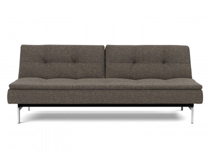 Innovation Living Dublexo Stainless Steel Sofa Bed - 216 Flashtex Dark Gray