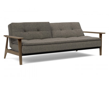 Innovation Living Dublexo Frej Sofa Bed Smoked Oak - 216 Flashtex Dark Gray