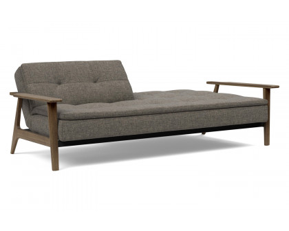 Innovation Living Dublexo Frej Sofa Bed Smoked Oak - 216 Flashtex Dark Gray