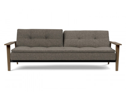 Innovation Living Dublexo Frej Sofa Bed Smoked Oak - 216 Flashtex Dark Gray