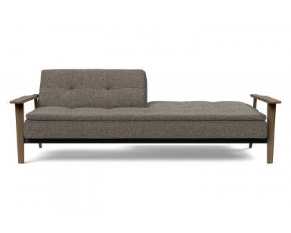 Innovation Living Dublexo Frej Sofa Bed Smoked Oak - 216 Flashtex Dark Gray