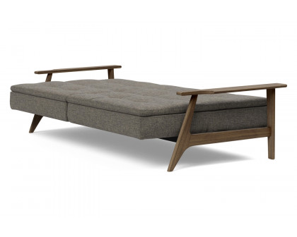 Innovation Living Dublexo Frej Sofa Bed Smoked Oak - 216 Flashtex Dark Gray