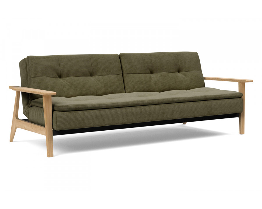 Innovation Living Dublexo Frej Sofa Bed Oak - 316 Cordufine Pine Green