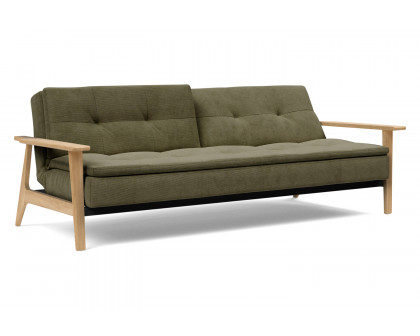 Innovation Living Dublexo Frej Sofa Bed Oak - 316 Cordufine Pine Green