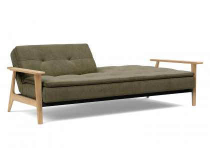 Innovation Living Dublexo Frej Sofa Bed Oak - 316 Cordufine Pine Green