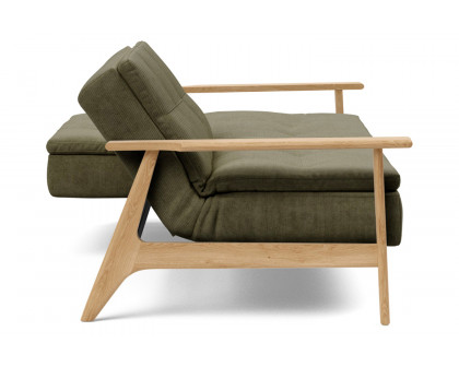 Innovation Living Dublexo Frej Sofa Bed Oak - 316 Cordufine Pine Green