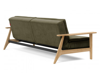 Innovation Living Dublexo Frej Sofa Bed Oak - 316 Cordufine Pine Green