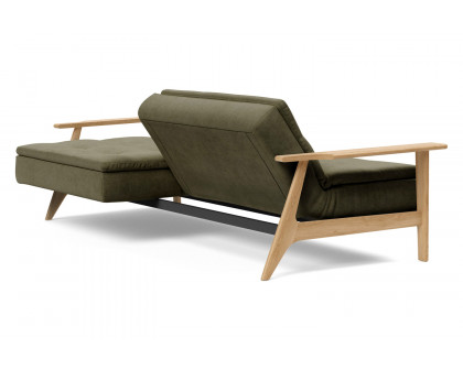 Innovation Living Dublexo Frej Sofa Bed Oak - 316 Cordufine Pine Green