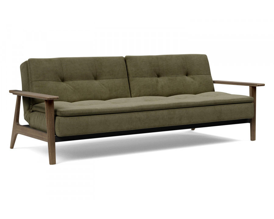 Innovation Living Dublexo Frej Sofa Bed Smoked Oak - 316 Cordufine Pine Green