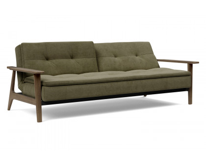 Innovation Living Dublexo Frej Sofa Bed Smoked Oak - 316 Cordufine Pine Green