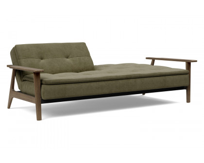 Innovation Living Dublexo Frej Sofa Bed Smoked Oak - 316 Cordufine Pine Green