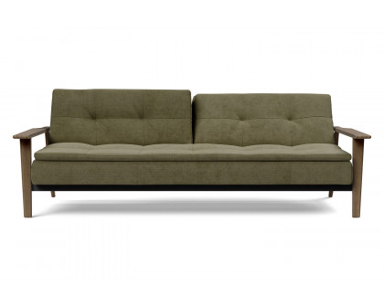 Innovation Living Dublexo Frej Sofa Bed Smoked Oak - 316 Cordufine Pine Green