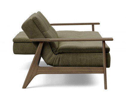 Innovation Living Dublexo Frej Sofa Bed Smoked Oak - 316 Cordufine Pine Green