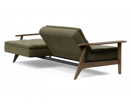 Innovation Living Dublexo Frej Sofa Bed Smoked Oak - 316 Cordufine Pine Green