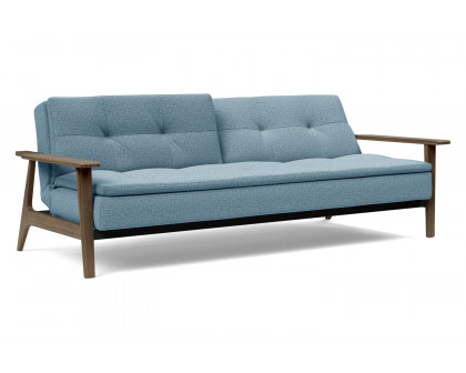 Innovation Living Dublexo Frej Sofa Bed Smoked Oak - 525 Mixed Dance Light Blue