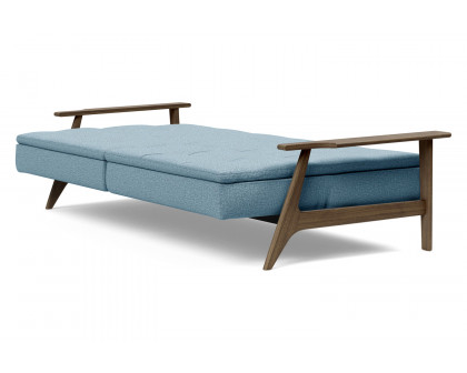 Innovation Living Dublexo Frej Sofa Bed Smoked Oak - 525 Mixed Dance Light Blue