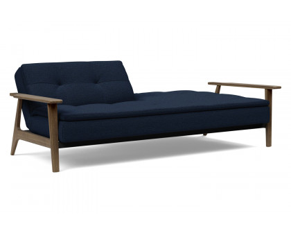 Innovation Living Dublexo Frej Sofa Bed Smoked Oak - 528 Mixed Dance Blue