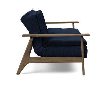 Innovation Living Dublexo Frej Sofa Bed Smoked Oak - 528 Mixed Dance Blue