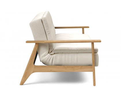 Innovation Living Dublexo Frej Sofa Bed Oak - 531 Bouclé Off White