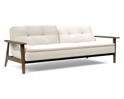 Innovation Living Dublexo Frej Sofa Bed Smoked Oak - 531 Bouclé Off White