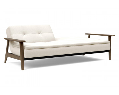 Innovation Living Dublexo Frej Sofa Bed Smoked Oak - 531 Bouclé Off White