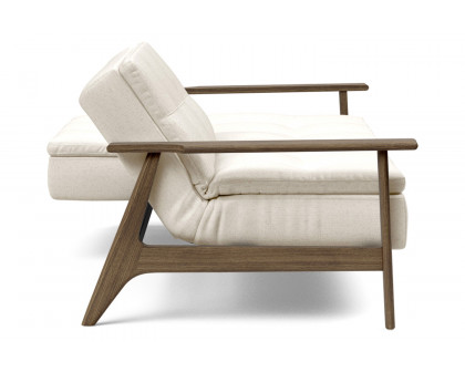 Innovation Living Dublexo Frej Sofa Bed Smoked Oak - 531 Bouclé Off White