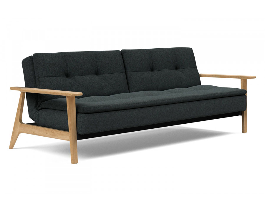 Innovation Living Dublexo Frej Sofa Bed Oak - 534 Bouclé Black Raven