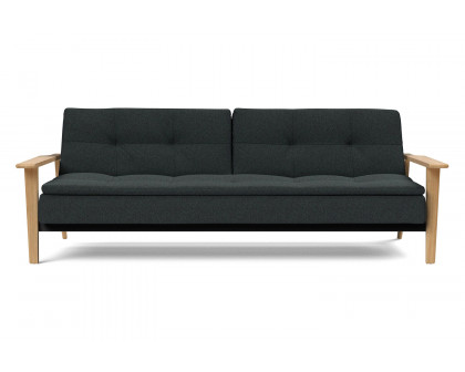 Innovation Living Dublexo Frej Sofa Bed Oak - 534 Bouclé Black Raven