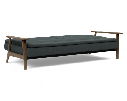 Innovation Living Dublexo Frej Sofa Bed Smoked Oak - 534 Bouclé Black Raven