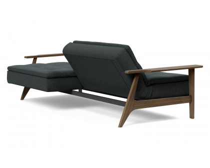 Innovation Living Dublexo Frej Sofa Bed Smoked Oak - 534 Bouclé Black Raven