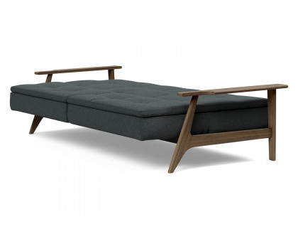 Innovation Living Dublexo Frej Sofa Bed Smoked Oak - 534 Bouclé Black Raven