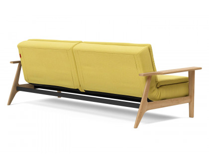 Innovation Living Dublexo Frej Sofa Bed Oak - 554 Soft Mustard Flower