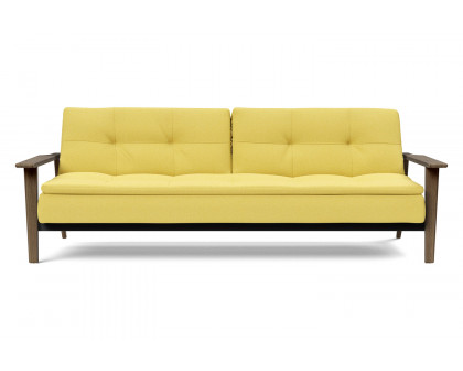 Innovation Living Dublexo Frej Sofa Bed Smoked Oak - 554 Soft Mustard Flower