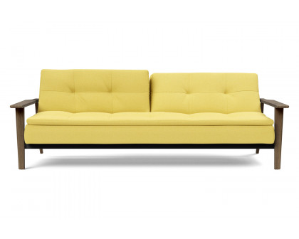 Innovation Living Dublexo Frej Sofa Bed Smoked Oak - 554 Soft Mustard Flower