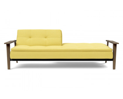 Innovation Living Dublexo Frej Sofa Bed Smoked Oak - 554 Soft Mustard Flower