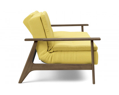 Innovation Living Dublexo Frej Sofa Bed Smoked Oak - 554 Soft Mustard Flower