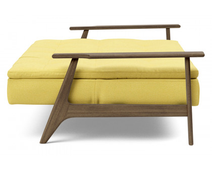 Innovation Living Dublexo Frej Sofa Bed Smoked Oak - 554 Soft Mustard Flower