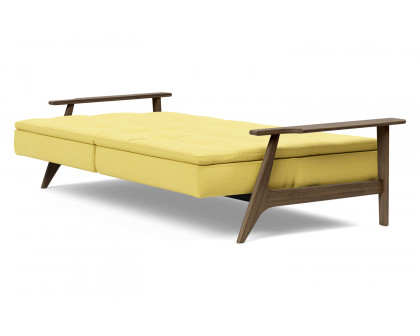 Innovation Living Dublexo Frej Sofa Bed Smoked Oak - 554 Soft Mustard Flower