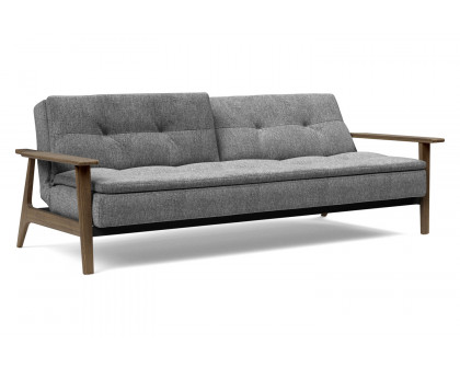 Innovation Living Dublexo Frej Sofa Bed Smoked Oak - 563 Twist Charcoal