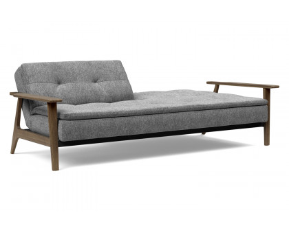 Innovation Living Dublexo Frej Sofa Bed Smoked Oak - 563 Twist Charcoal